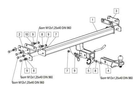 Фаркоп TowRus для Tenet T4L 2026- 269086 в Кемерово
