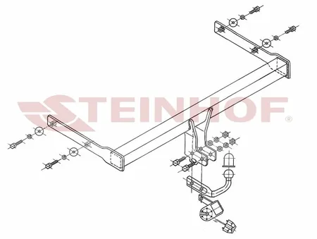 Фаркоп Steinhof для Skoda Octavia 2004-2013 S-341 в Кемерово