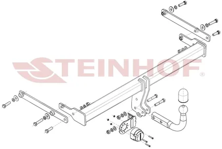 Фаркоп Steinhof для Mazda 3 (седан) 2019- Арт. M-061 M-061 в Кемерово