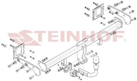 Фаркоп Steinhof для Hyundai Bayon 2021- Арт. H-225 H-225 в Кемерово