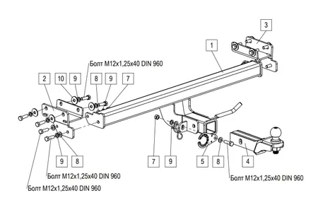 Фаркоп TowRus для Jeland J7 2026- 269086 в Кемерово