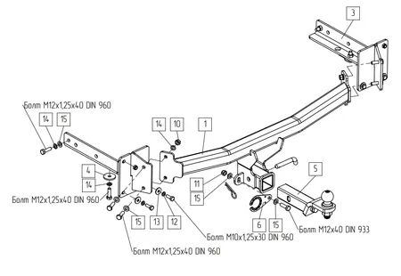 Фаркоп TowRus для LiXiang L6 2024- Арт. 288194 288194 в Кемерово