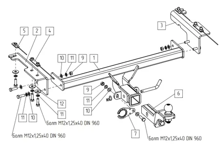 Фаркоп TowRus для Belgee X50 plus 2026- 299413 в Кемерово
