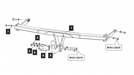 Фаркоп Baltex для Audi A3 2020- 26313612 в Кемерово